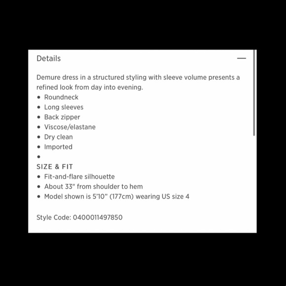 ALC Benett Dress in Black. - Picture 9 of 9